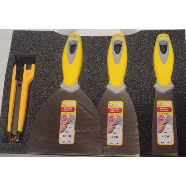 set de couteaux spatules à enduire